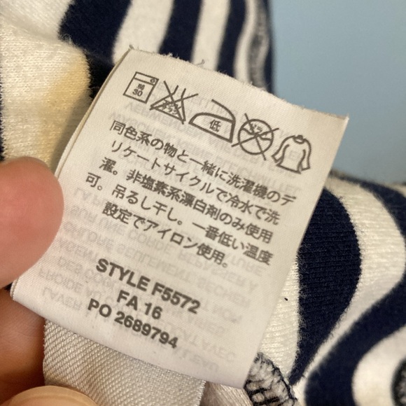 J. Crew Womens Sz M Navy Ivory Nautical Stripe Ponte Mini Shift Dress Colorblock - Picture 8 of 13